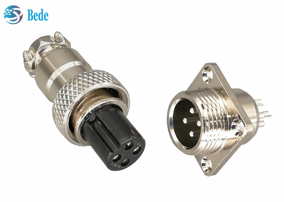Cabo para almofadar conectores de cabo dos aviões do estilo GX16 com Pin da flange 2~10 do quadrado