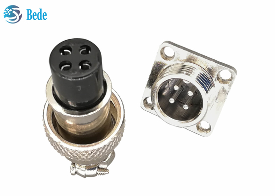 Cabo para almofadar conectores de cabo dos aviões do estilo GX16 com Pin da flange 2~10 do quadrado