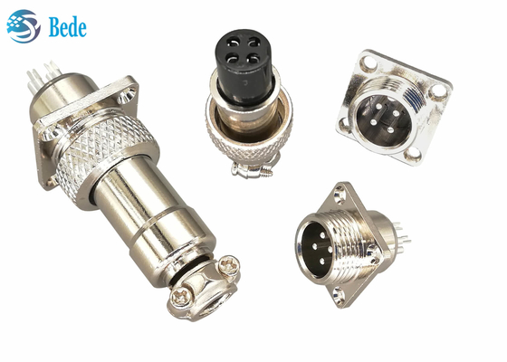 Conectores circulares de 16 milímetros M16 com Pin quadrado 200V da flange 2~10