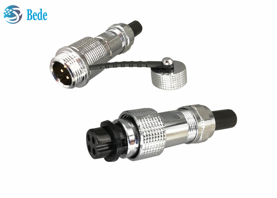O conector de cobre IP68 da aviação de Shell M12 cabografa para cabografar o acoplamento do Pin do estilo 2~7
