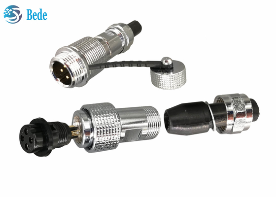 O conector de cobre IP68 da aviação de Shell M12 cabografa para cabografar o acoplamento do Pin do estilo 2~7