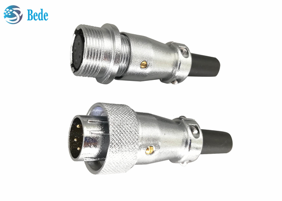 soquete de 2 3 4 Pin Circular Connectors Plug And que entra os conectores 25A 500V
