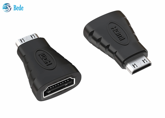 O ouro chapeou HDMI Mini Converter, uma fêmea ao adaptador de Mini Male HDMI