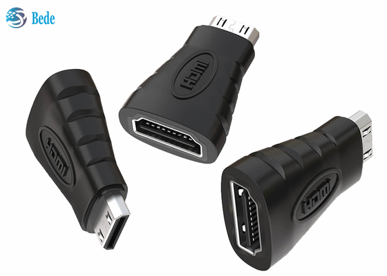 O ouro chapeou HDMI Mini Converter, uma fêmea ao adaptador de Mini Male HDMI