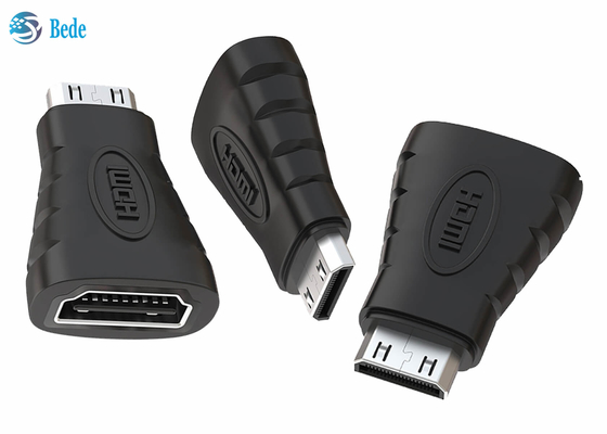 O ouro chapeou HDMI Mini Converter, uma fêmea ao adaptador de Mini Male HDMI