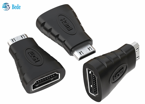 O ouro chapeou HDMI Mini Converter, uma fêmea ao adaptador de Mini Male HDMI