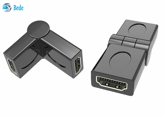 Homem ao acoplador fêmea 90 do giro HDMI 180 270 um ângulo 3D ajustável 4K de 360 graus