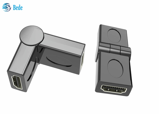 Homem ao acoplador fêmea 90 do giro HDMI 180 270 um ângulo 3D ajustável 4K de 360 graus