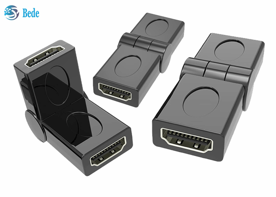 Homem ao acoplador fêmea 90 do giro HDMI 180 270 um ângulo 3D ajustável 4K de 360 graus