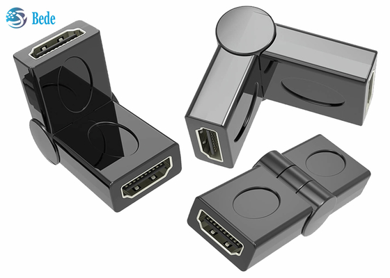 Homem ao acoplador fêmea 90 do giro HDMI 180 270 um ângulo 3D ajustável 4K de 360 graus
