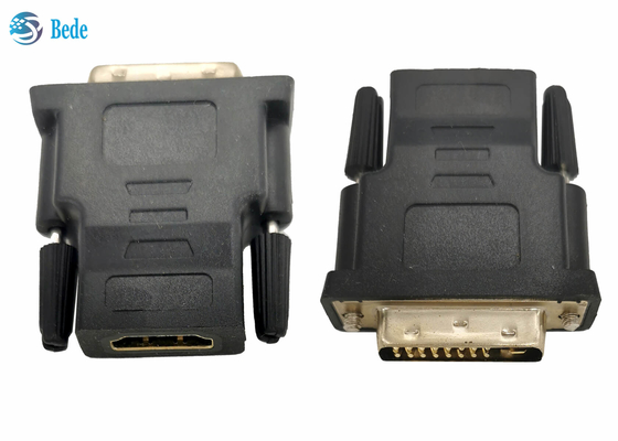 Homem dos adaptadores DVI-D 24+1 de DVI à definição alta fêmea dos conectores 1688MB/s de HDMI