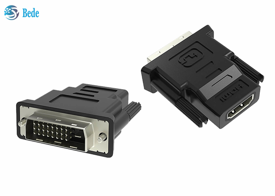 Homem dos adaptadores DVI-D 24+1 de DVI à definição alta fêmea dos conectores 1688MB/s de HDMI
