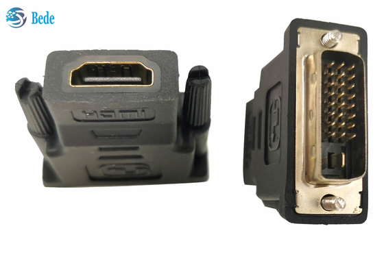 Homem dos adaptadores DVI-D 24+1 de DVI à definição alta fêmea dos conectores 1688MB/s de HDMI