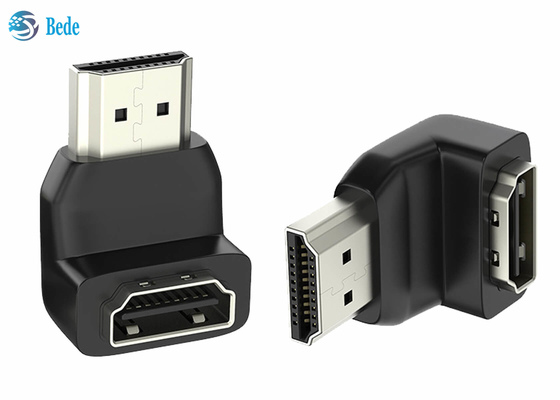 Adaptador do ângulo direito do acoplador de HDMI homem de 90 graus à fêmea para o portátil PS4 PS5 Xbox da HDTV