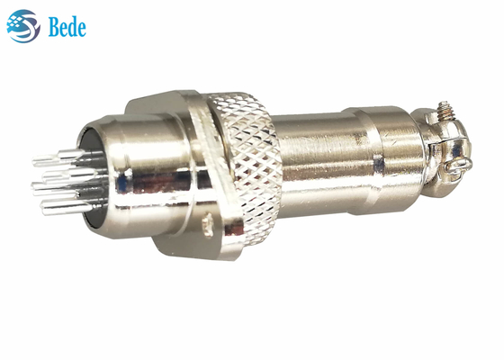 Conectores circulares militares da flange Gx12 5 Pin Connector 3A 200V do rombo