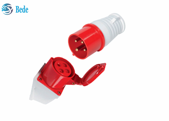 o soquete industrial de 16A 4pin/obstrui os conectores fêmeas masculinos impermeáveis 380-415V