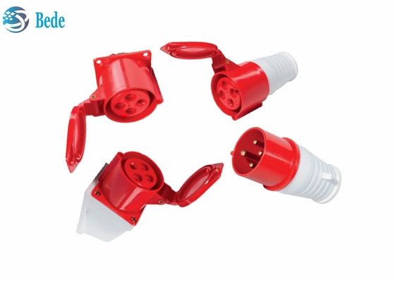 o soquete industrial de 16A 4pin/obstrui os conectores fêmeas masculinos impermeáveis 380-415V
