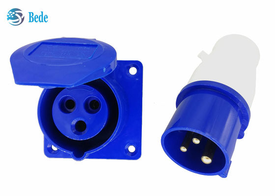 3 pinos painel industrial dos jogos da tomada e do soquete montaram o tipo IP44 impermeável 220-250V 16A