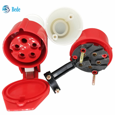 5 pinos conector de alimentação industrial industrial IP44 AC380-415V 16A da tomada & do soquete