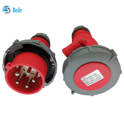 Pinos industriais IP67 AC220-415V da tomada 3P+N+E & do soquete 5 16 e 32 ampères que entram o tipo