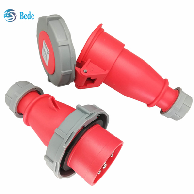 Pinos industriais IP67 AC220-415V da tomada 3P+N+E & do soquete 5 16 e 32 ampères que entram o tipo