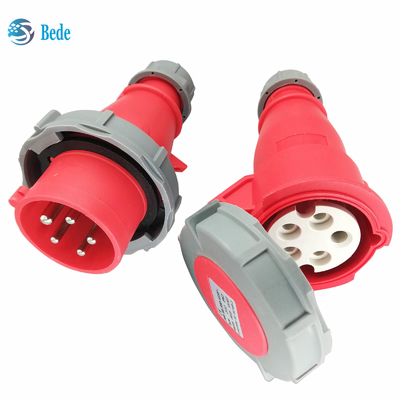 Pinos industriais IP67 AC220-415V da tomada 3P+N+E & do soquete 5 16 e 32 ampères que entram o tipo