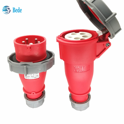 Pinos industriais IP67 AC220-415V da tomada 3P+N+E & do soquete 5 16 e 32 ampères que entram o tipo