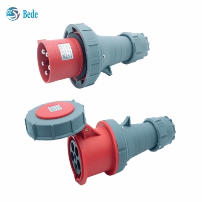 Pinos industriais Couplor industrial IP67 AC380-415V da tomada 3P+N+E & do soquete 5 63 e 125 ampères