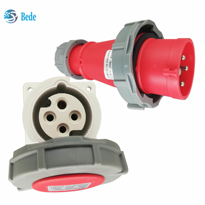 4 pinos 3P+E 16Amp Saída de alimentação industrial e tomada de montagem IP67