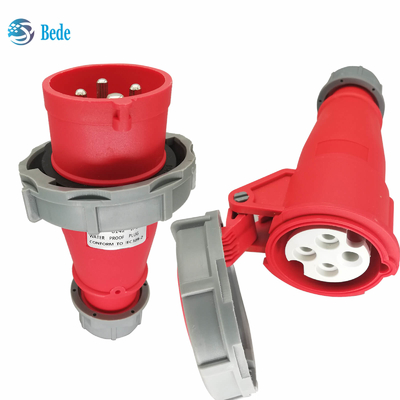 IP67 Soquete de tomada industrial 4 pinos ((3P+E) 16 e 32 Amp Tipo de acoplagem