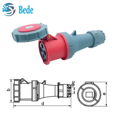 Corrente de alta resistência 63A / 125 Amp Plugs e tomadas industriais 3P + E IP67