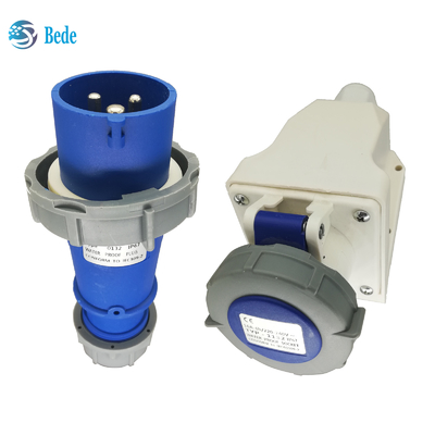 Conexão Industrial 16 Amp 220V-250V 3Pins Tipo de montagem na parede para equipamentos industriais