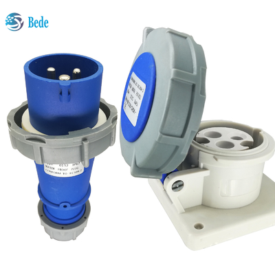 Padrão ICE60309 Conexão Industrial IP67 Classificação 3Pins ((2P+E) 32Amp