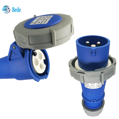 Soquete de tomada industrial de fase única de 3 pinos - com ICE60309 padrão 220 ~ 250V 32Amp