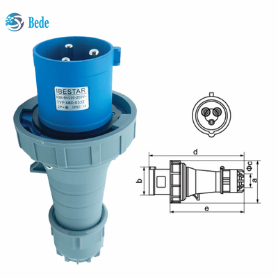 OEM / ODM Industrial Plug And Socket Coupler Fiável e Eficiente 63A / 125A 3 pinos