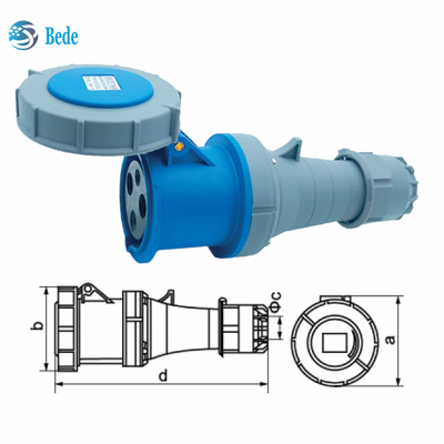 OEM / ODM Industrial Plug And Socket Coupler Fiável e Eficiente 63A / 125A 3 pinos