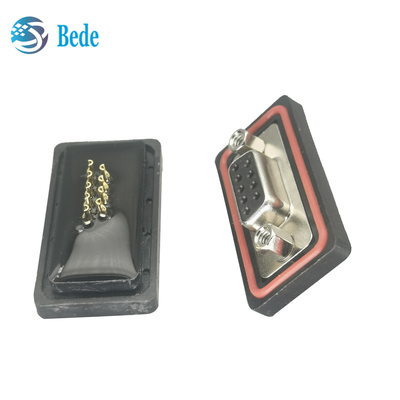 Pins D-Sub 9 Conectores femininos -55- 105C Temperatura de operação Resina Epoxídica Sealante incluído