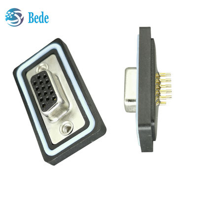 D Subconectores para temperaturas extremas Latão de latão estanho Revestido de ouro Pins Revestidos IP68 Impermeável -55°C a 125°C