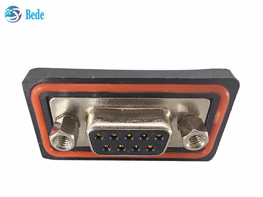 PA66 Conector feminino de silicone D Sub9 Alta tensão de corrente 500V Tipo de montagem Soldado