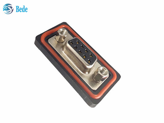 PA66 Conector feminino de silicone D Sub9 Alta tensão de corrente 500V Tipo de montagem Soldado