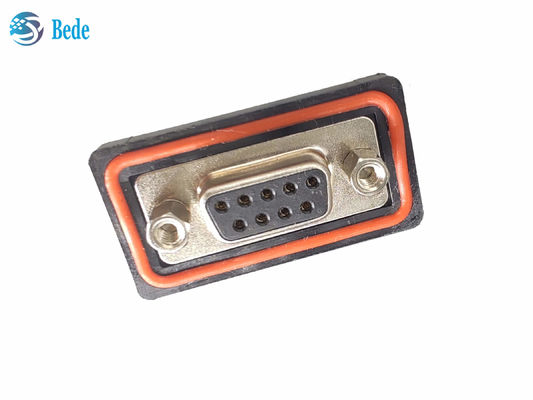 PA66 Conector feminino de silicone D Sub9 Alta tensão de corrente 500V Tipo de montagem Soldado