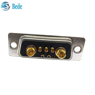 Conector D-Sub de alta corrente de planejamento DB 7W2 Conector feminino com estilo de terminação da taça de solda e 500 ciclos de acoplamento