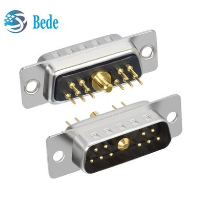 11W1 Combinação D Subconectores masculino / feminino misturado sinal de alta corrente e coaxial