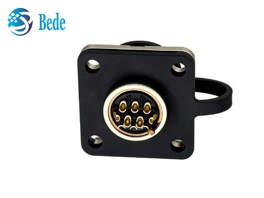 CM10 10Pins DDK Quadrado Flange IP67 Conector circular à prova d'água com terminação de solda