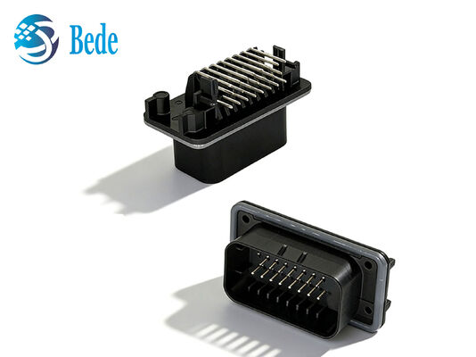 Conector automotivo AMPSEAL 1-776087-1 de 23 pinos em ângulo reto para PCB