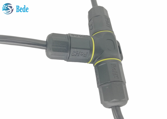 Tipo 5 pinos de T da caixa de junção IP68 de Pin Waterproof Electrical Connectors Cable 5