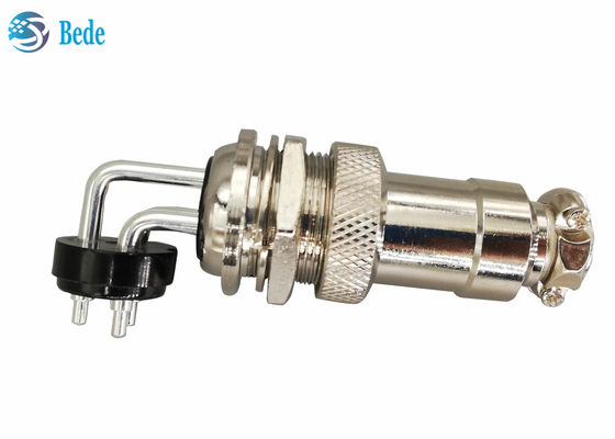 Conector de aviação GX 20 2 3 4 pinos, cotovelo macho e kits fêmea retos, conector de montagem em painel