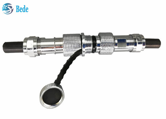 Conector de Aviação M12 com Carcaça de Cobre IP68, Estilo Docking Cabo a Cabo, 2~7 Pinos