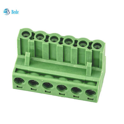 Conector de fio feminino em linha Blocos terminais ligáveis 2~24 pinos 2EDGR-5.08
