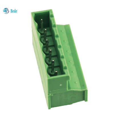 Bloco de terminais de ligação em linha do conector de fio masculino 2EDGKR-5.08 300V 15A